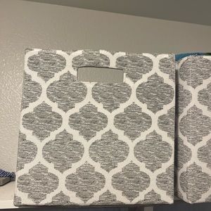 Threshold storage cube gray set of 2